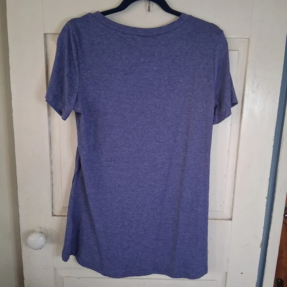 Quinee Women's Blue Nursing Breastfeeding Top with Button Detail - Picture 7 of 12